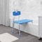 Flash Furniture HERCULES Bath & Shower Transfer Bench w/Height-Adjust Frame, Supportive Back, 300 lbs. Cap, Blue DC-HY3510L-BLU-GG - alternate 4